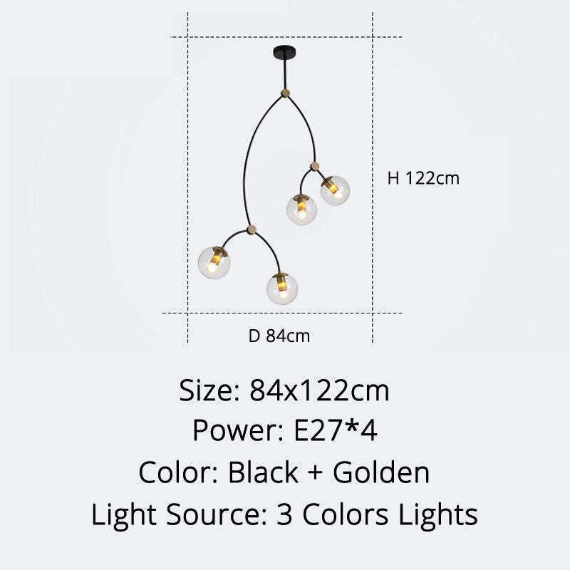 Valentina Minimalist Elegant Unique Branch Chandeliers, Living Room