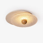 Orlora Circular Travertine Ceiling Light