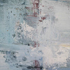 Coastal Breeze Abstract Oil Painting Vertical