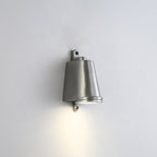 Ray Industrial Metal Bell Shaped Indoor Wall Lamp, Black/Grey/Coppery/Aluminum