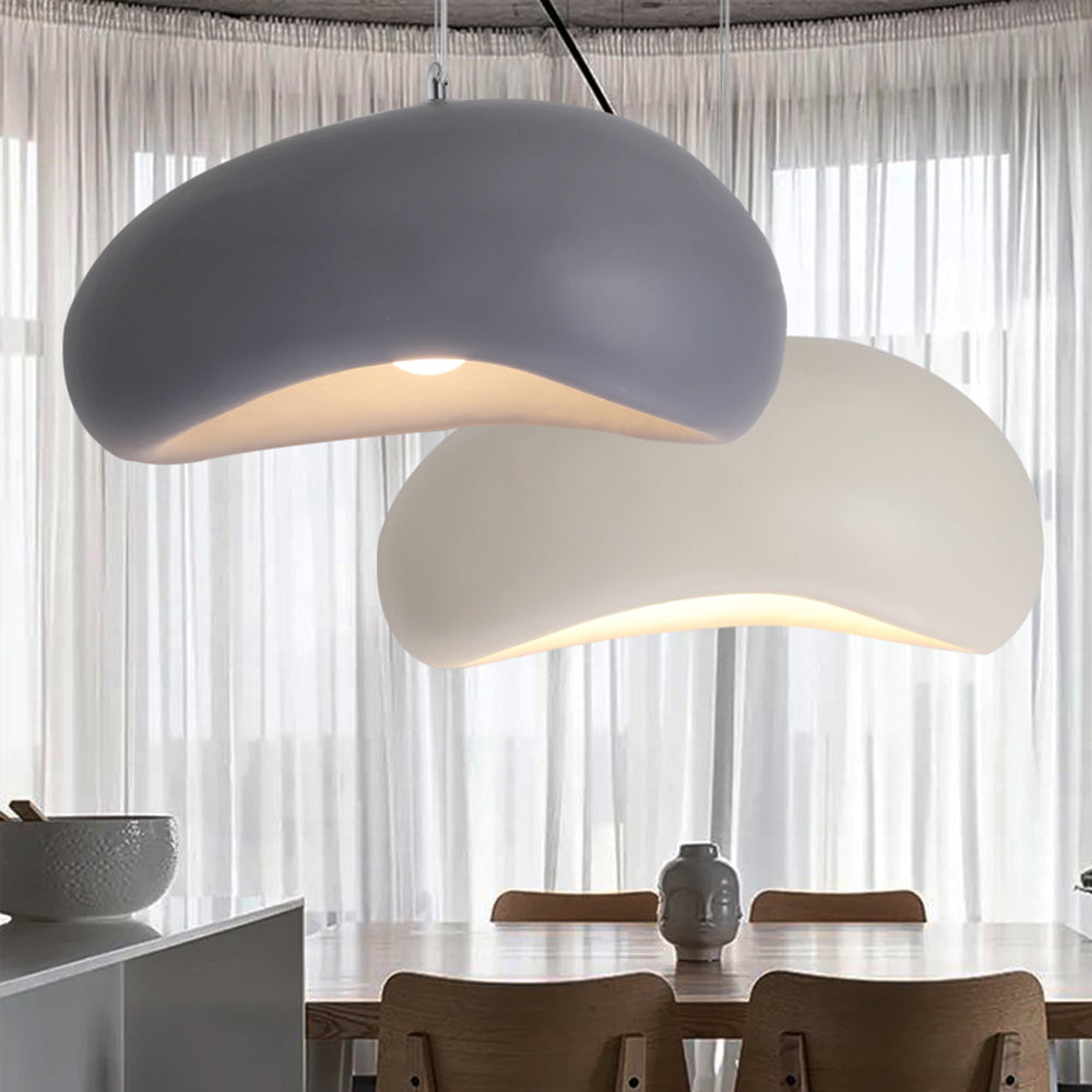 Avi Wabi Sabi Bread Shape Resin Pendant Light, 4 Color