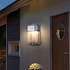 Wyre Wall Lamp Geometric Modern Metal Glass Outdoor