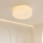 Valentina Modern Cream LED Flush Mount Ceiling Light Glass Study Bedroom
