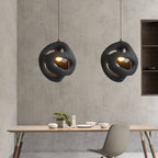 Avi Modern Metal/Resin White/Black Pendant Light