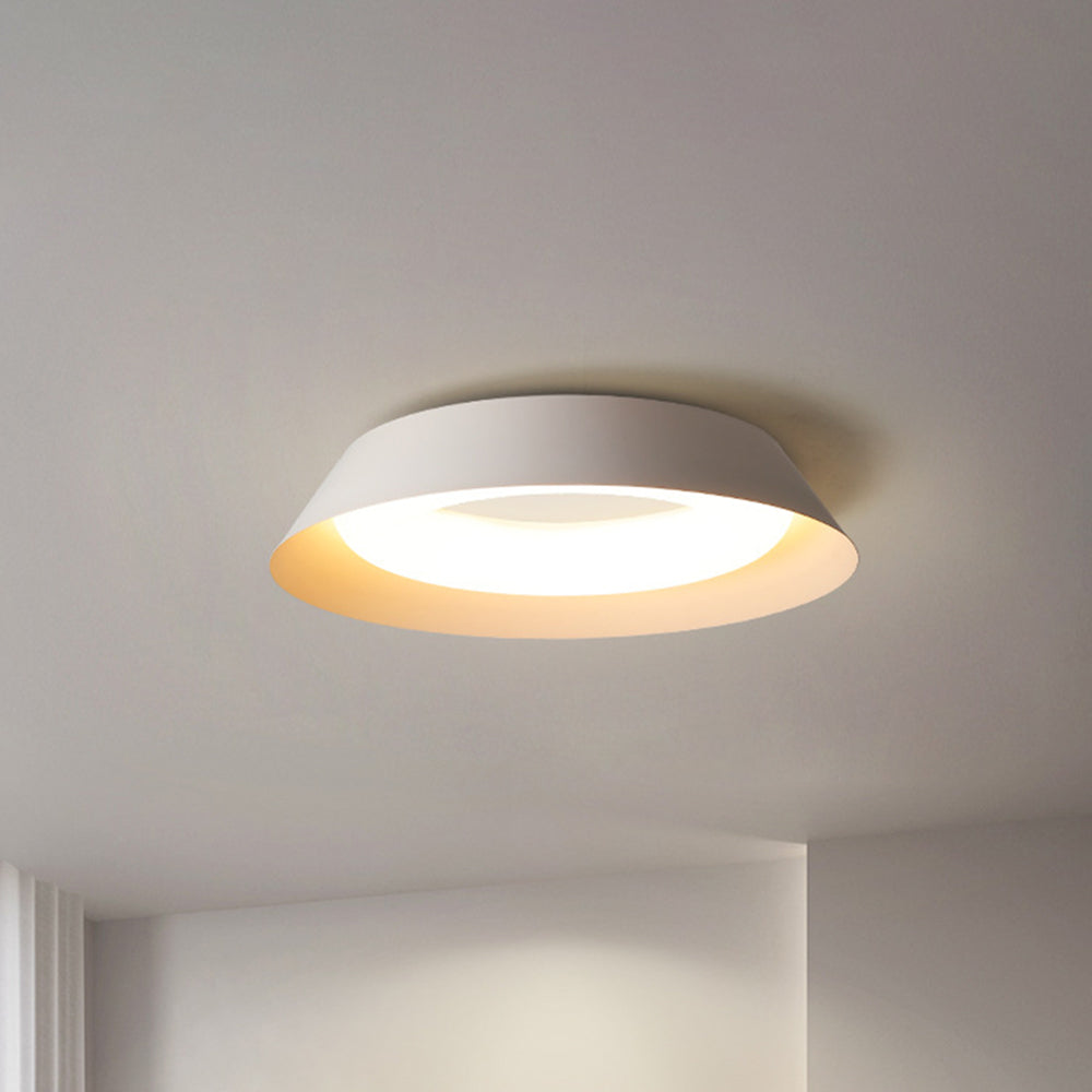 Arisha Nordic Bowl Metal/ Flush Mount Ceiling Light, White