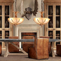 Silva Retro LED Pendant Light Wood Glass Dining Room/Living Room