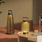 Ray Vintage Lantern Metal/Glass Outdoor Floor Lamp