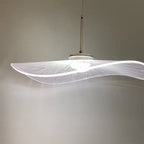 Arisha Designer Lotus Leaf Shaped Metal Pendant Light,White
