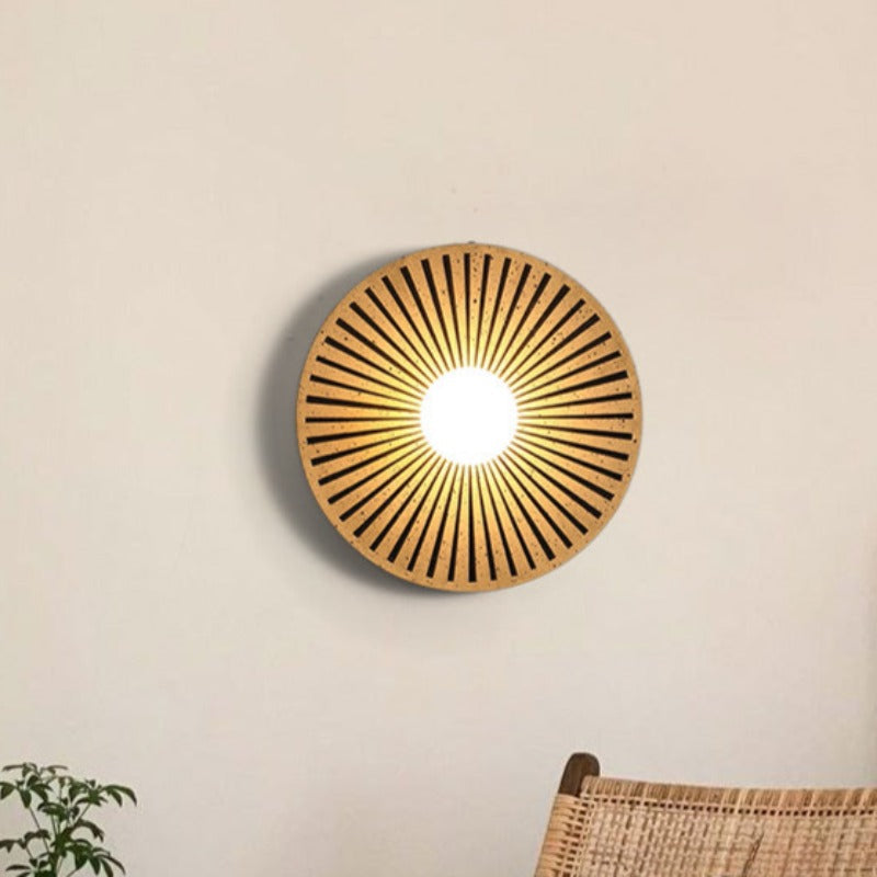 Valentina Vintage Indoor Wall Lamp Circle Resin Living Room Bedroom