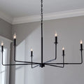 Silva Industrial Simple Rustic Metal Pendant Light, Black/Gold/Silver