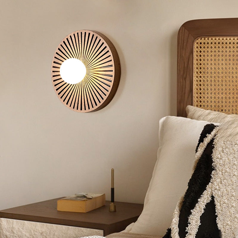 Valentina Vintage Indoor Wall Lamp Circle Resin Living Room Bedroom