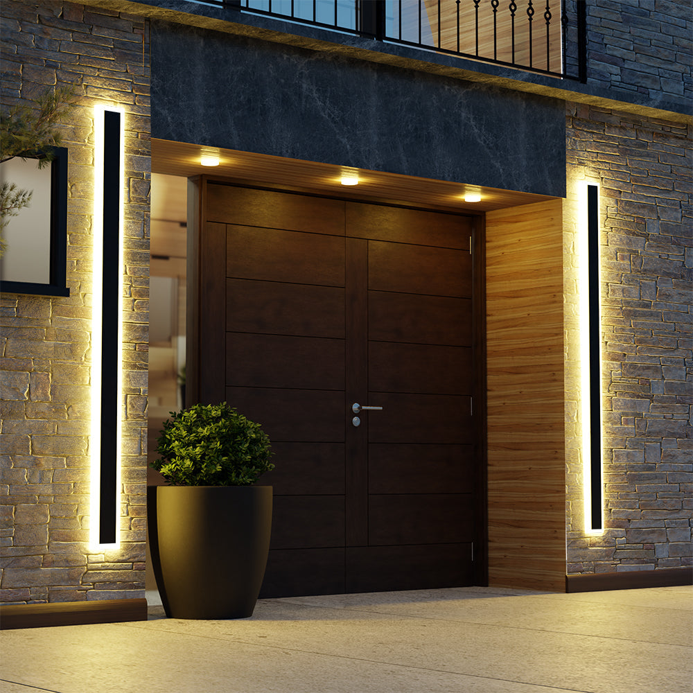 Vynn Wall Light Outdoor Modern Waterproof LED Black/White - Kingsley Beaumont
