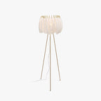 O'Moore Artistic Tripod Feather Floor Lamp, White