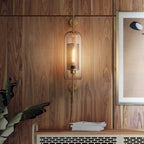 Kiri Industrial Classy Global Clear Glass Wall Lamp