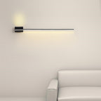 Arisha Minimalist Linear Metal Vanity Wall Light, Black, Bathroom