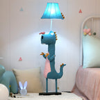 Minori Modern Dinosaur Metal/Fabric Floor Lamp