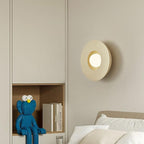Modern LED Indoor Wall Lamp Milky Coffee Glass Living Room