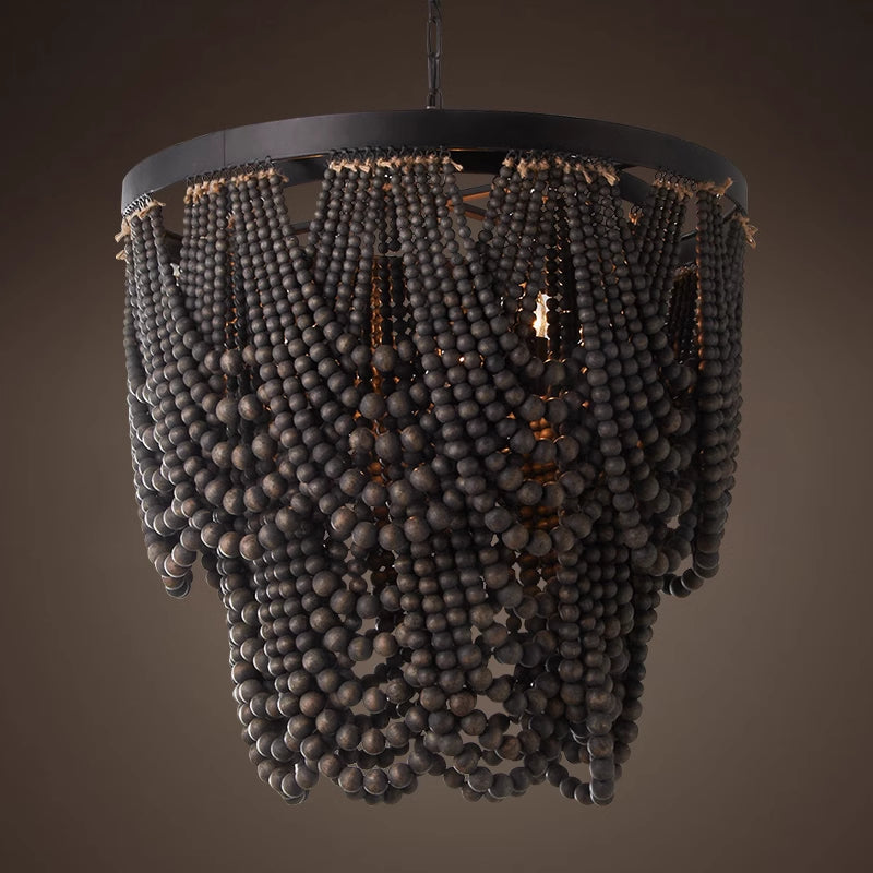 Muto Boho LED Pendant Light /Chandeliers Wood/Metal