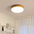 Arisha Modern LED Flush Mount Ceiling Light Red Living Room Bedroom