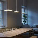 Arisha  kitchen  Pendant Light White& Nickel Post Modern