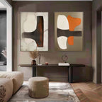 Modern Minimalist Wall Art 2 Piece Set