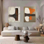 Modern Minimalist Wall Art 2 Piece Set
