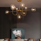 Valentina Modern LED Chandelier Gold Glass Living/Dining Room/Bedroom
