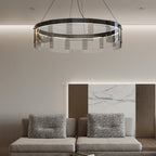 Arisha Modern Ring Metal Pendant Light, Black