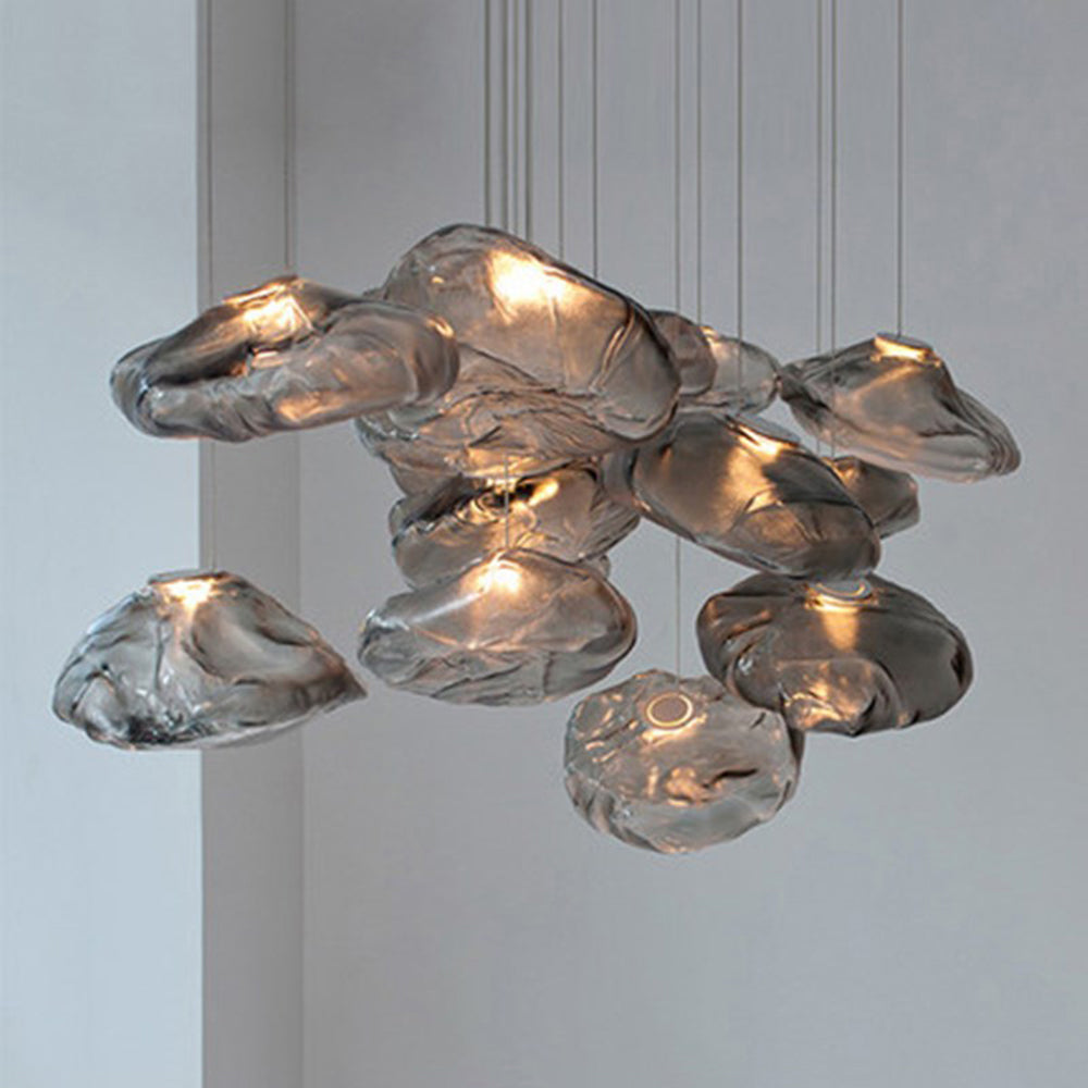 Avi Minimalist Spherical Glass Pendant Light, 3 Colour