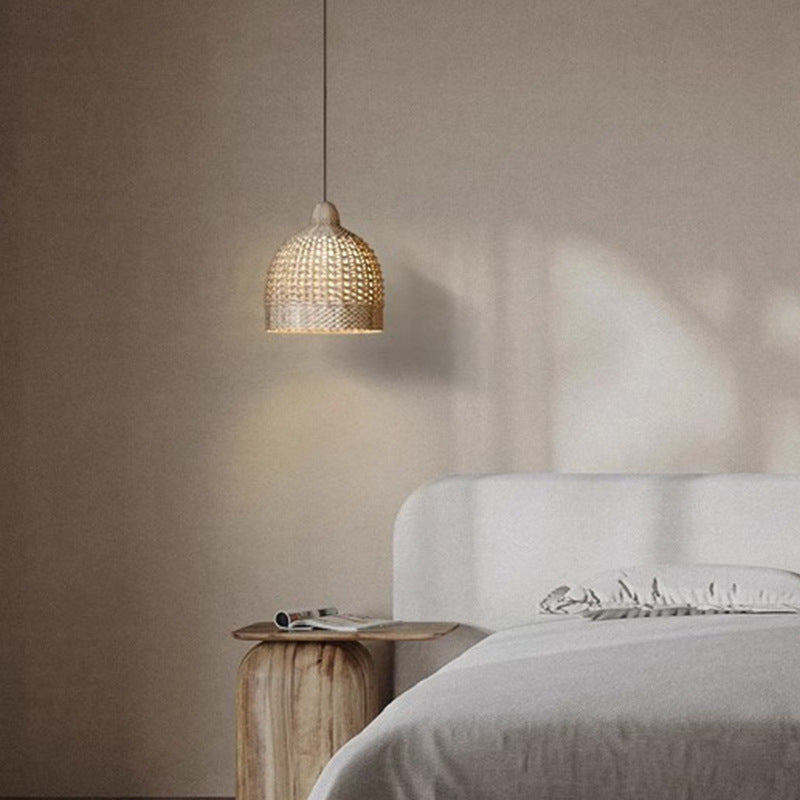 Muto Japanese Retro Basket Pendant Light Bamboo Guesthouse/Bedroom