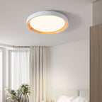 Arisha Modern LED Flush Mount Ceiling Light White Wood Kitchen