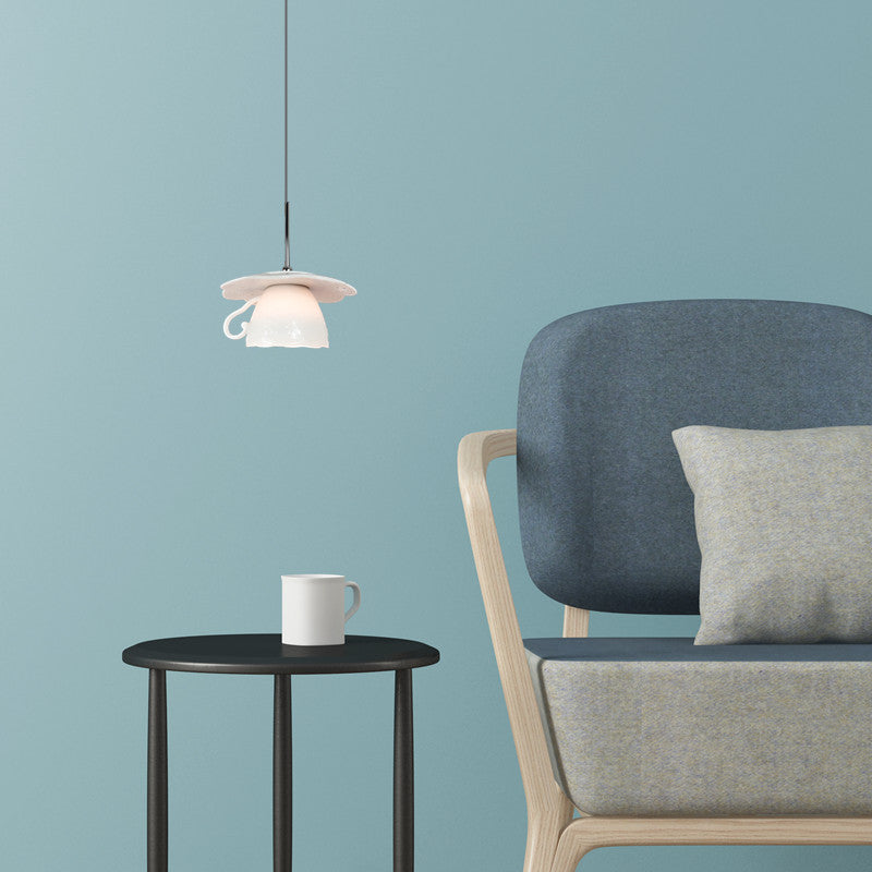 Valentina Vintage Lovely Cup Ceramic Pendant Light Living Room