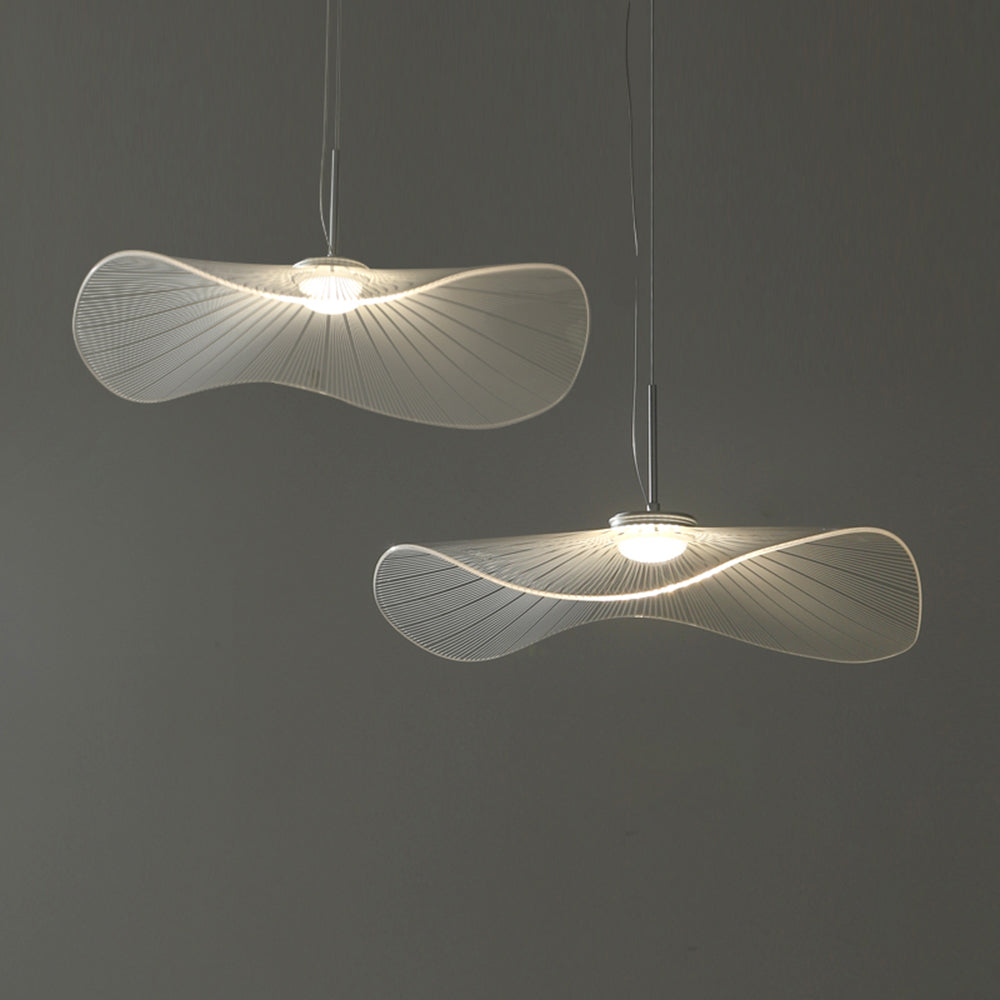Arisha Designer Lotus Leaf Shaped Metal Pendant Light,White