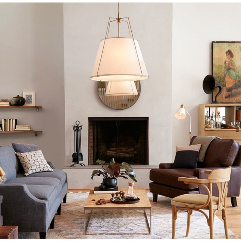 Ritta  Pendant Light  Fabric Dinging Room Modern Conical