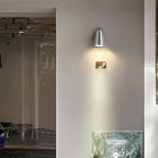 Ray Industrial Metal Bell Shaped Indoor Wall Lamp, Black/Grey/Coppery/Aluminum