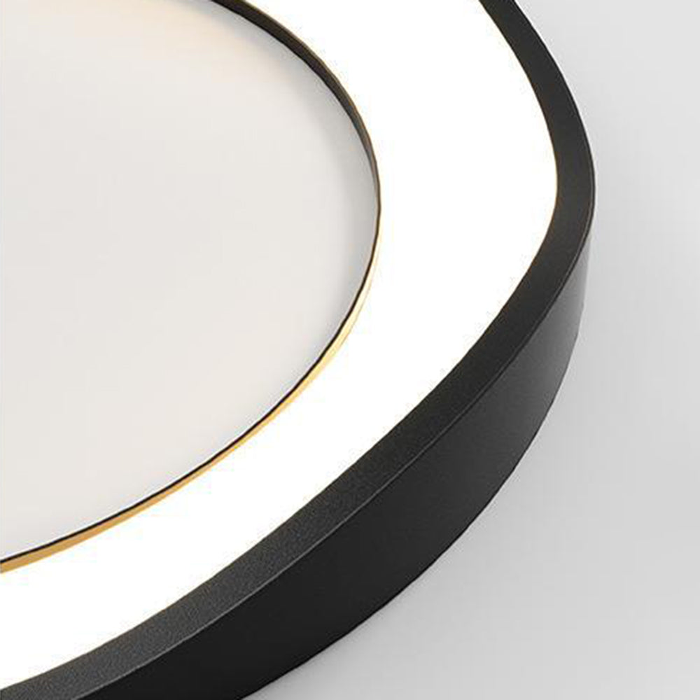 Arisha Pendant Light Rond Modern,  Black/White, Dining Room
