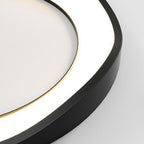 Arisha Pendant Light Rond Modern,  Black/White, Dining Room