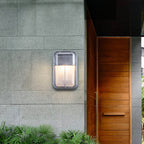 Wyre Wall Lamp Geometric Modern Metal Glass Outdoor