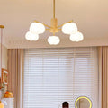 Arisha Creative LED Metal Wood Chandelier Living Room