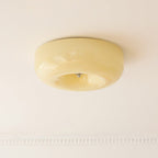Candy Ceiling Light Cream Glass