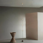 Arisha Full-Length Minimalist Linear Floor Lamp, 3 Bulbs