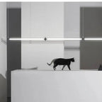 Arisha Minimalist Linear Metal Pendant Light,White