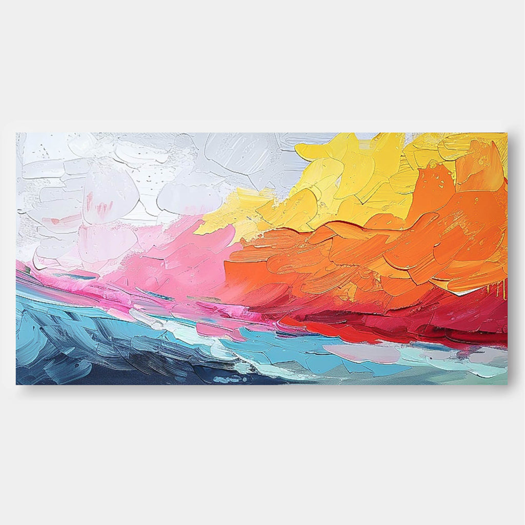 Wall Art Abstract Impasto Pop Painterly Raw
