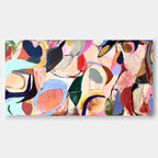 Playful Organic Painting Pastel Colorful