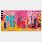 Wall Art Abstract Bohemian Mixed Media