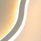 Arisha Modern Metal/ Flush Mount Ceiling Lights, White/Black