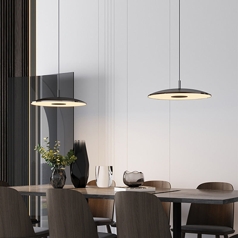 Arisha  kitchen  Pendant Light White& Nickel Post Modern