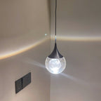 Aria Minimalist Moon Metal Pendant Light,Black