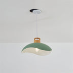 Valentina Colorful Shade Single Pendant Lights, Wood & Metal
