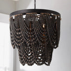 Muto Boho LED Pendant Light /Chandeliers Wood/Metal